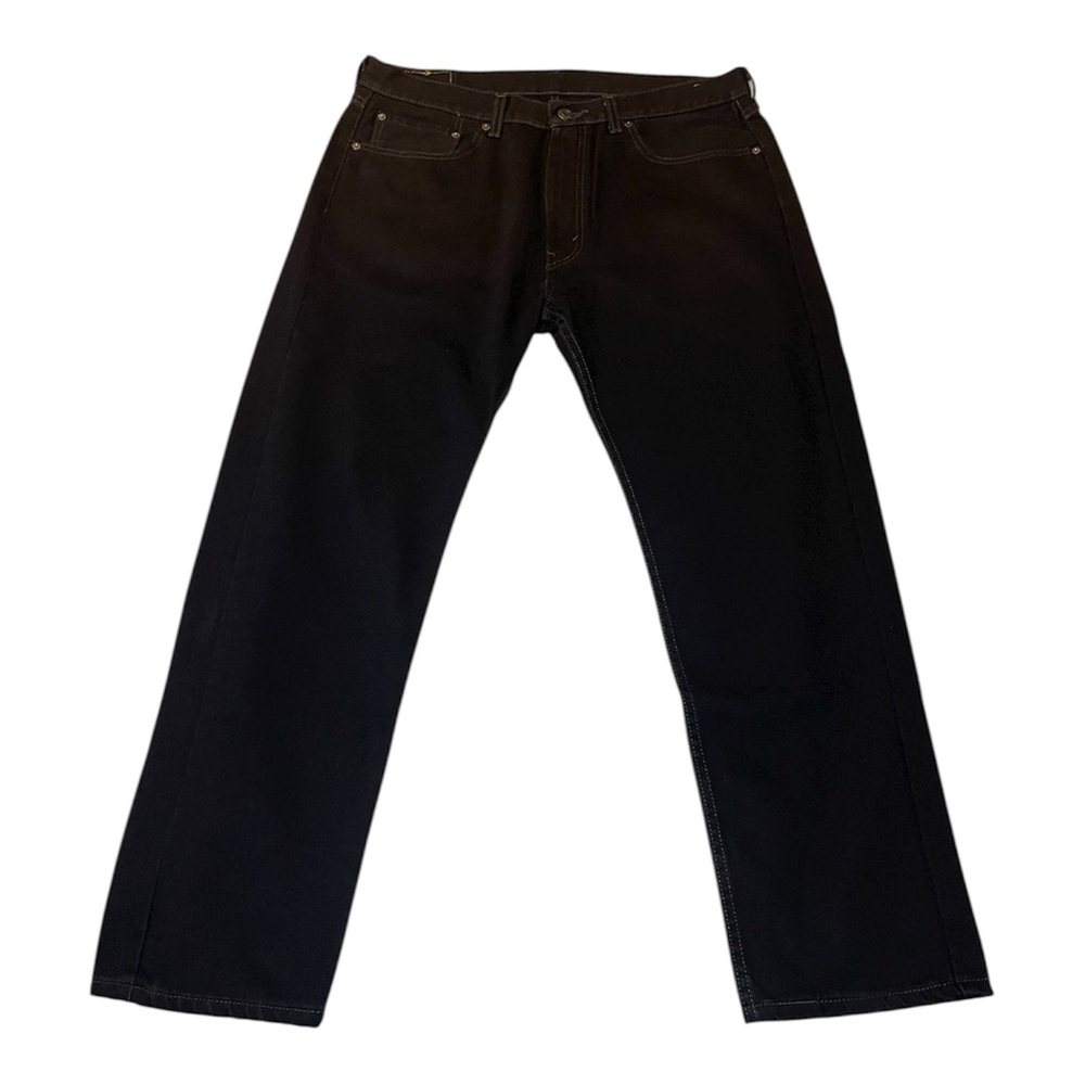 Levi's Men's Relaxed Black Jeans 505 36 x 30